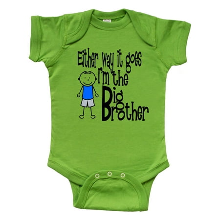 Inktastic Either Way It Goes I m the Big Brother Gift Baby Boy Bodysuit