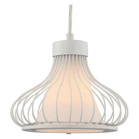 Volume Lighting 1680 1 Light 9 Wide Mini Pendant - White