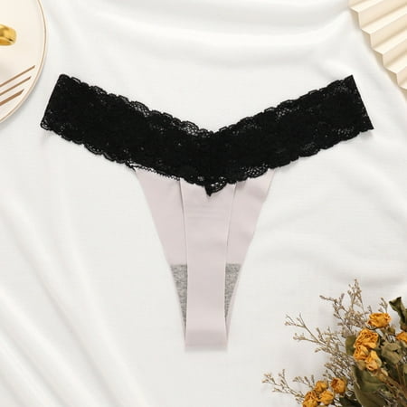 Hunpta Cotton Thongs For Women Sexy Lace Women’s Underwear Breathable No Show T Back Tanga Panties
Hunpta Cotton Thongs For Women Sexy Lace Women’s Underwear Breathable No Show T Back Tanga Panties