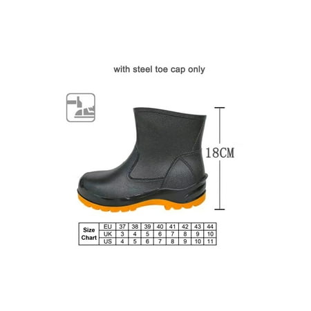 Eloshman Mens Safety Shoes Steel Toe Rain Boot Waterproof Work Boots Construction Anti-smash Heavy Duty Rainboot Comfort Shoe Black 18cm Height Steel Toe 6.5
Eloshman Mens Safety Shoes Steel Toe Rain Boot Waterproof Work Boots Construction Anti-smash Heavy Duty Rainboot Comfort Shoe Black 18cm Height Steel Toe 6.5