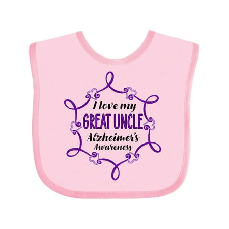 Inktastic I Love My Great Uncle Alzheimer s Awareness Gift Baby Boy or Baby Girl Bib
Inktastic I Love My Great Uncle Alzheimer s Awareness Gift Baby Boy or Baby Girl Bib