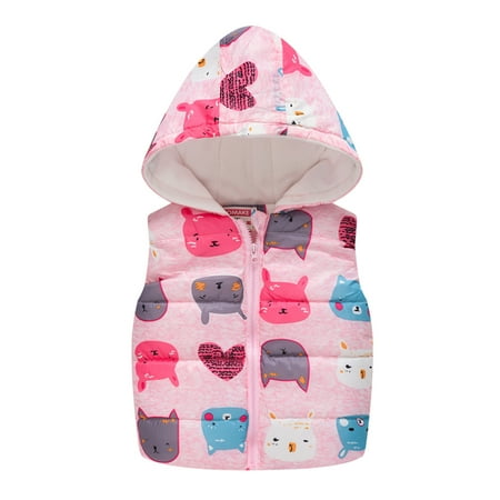 Toddler Baby Grils Boys Cute Cartoon Pattern Zipper Windproof Sleeveless Vest Coat Kids Hooded Gilets Down Body Warmers Vest Waistcoat Zipper Windproof Jacket Outdoor Winter Coat 12Months-5Year
Toddler Baby Grils Boys Cute Cartoon Pattern Zipper Windproof Sleeveless Vest Coat Kids Hooded Gilets Down Body Warmers Vest Waistcoat Zipper Windproof Jacket Outdoor Winter Coat 12Months-5Year