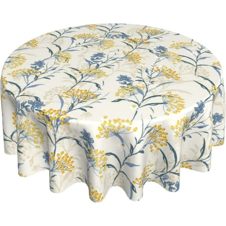 Spring Flowers Tablecloth Round Table Cover Washable Stain and Wrinkle Resistant Water-Proof Table Cloth 60 Inches
Spring Flowers Tablecloth Round Table Cover Washable Stain and Wrinkle Resistant Water-Proof Table Cloth 60 Inches
