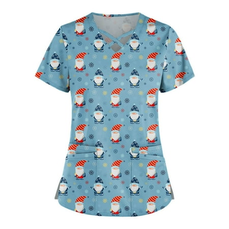 American Flag Print Shirts Plus Size Cute Printed Scrub Working Uniform Tops For Women Cross V-Neck Short Sleeve Fun T-Shirts Workwear Tee With Pockets Blue Medium
American Flag Print Shirts Plus Size Cute Printed Scrub Working Uniform Tops For Women Cross V-Neck Short Sleeve Fun T-Shirts Workwear Tee With Pockets Blue Medium