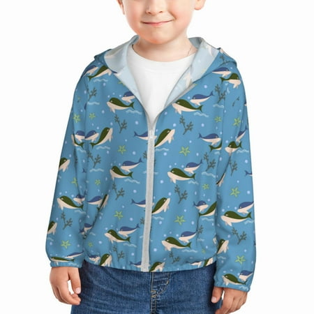 Wukai Dolphin Lovers Print Kids Sun Protection Hoodie Zip-Up Jackets Long Sleeve Shirts Fishing Shirt with Pocket for Kid-18 Months
Wukai Dolphin Lovers Print Kids Sun Protection Hoodie Zip-Up Jackets Long Sleeve Shirts Fishing Shirt with Pocket for Kid-18 Months