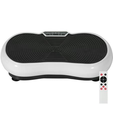 Best Choice Products Full Body Vibration Platform w/ Remote Control and Resistance Bands - White