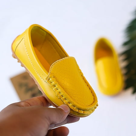 

Cathalem Girls Size 3 Shoes Toddler Little Kid Boys Girls Soft Slip On Loafers Dress Flat Shoes Boat Shoes Boys Sneaker Size 3 Yellow 33