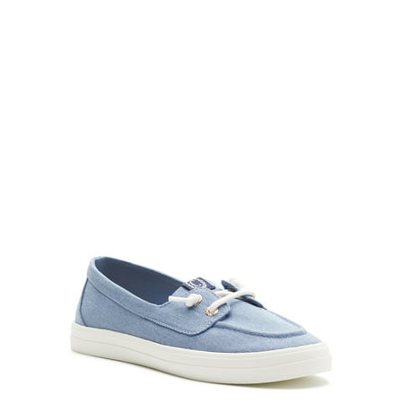 Chaps Women s Fairwinds Canvas Slip On Boat Shoes