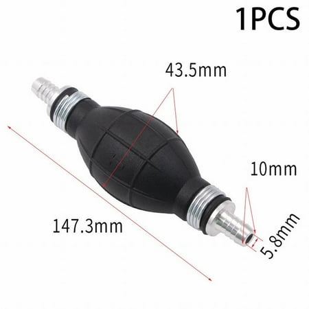 1Pcs Fuel Line Pump Primer Bulb Hand Primer Gas Petrol Pump Rubber Aluminum