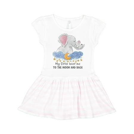 Inktastic My Sister Loves me to the Moon and Back Elephant Family Gift Toddler Girl Dress
Inktastic My Sister Loves me to the Moon and Back Elephant Family Gift Toddler Girl Dress