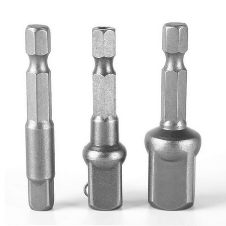 3pcs Impact Drill Socket Adapter Nut Driver Power Extension Bar Set 1/2 1/4 3/8 Hex To Square Color Random
3pcs Impact Drill Socket Adapter Nut Driver Power Extension Bar Set 1/2 1/4 3/8 Hex To Square Color Random