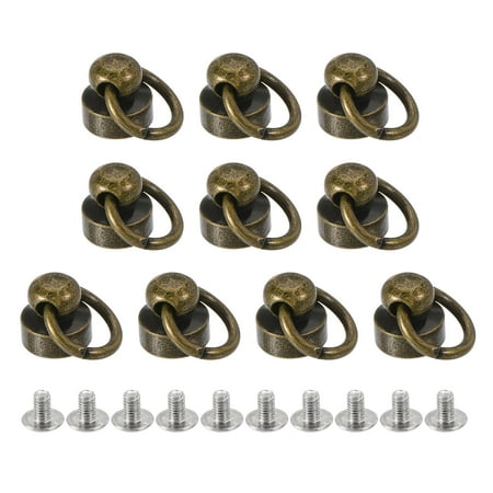 Uxcell 8x8mm Pull Ring Rivets Studs Brass Electroplating Bronze Tone 10 Pack
Uxcell 8x8mm Pull Ring Rivets Studs Brass Electroplating Bronze Tone 10 Pack
