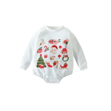 Meihuida Toddler Baby Girl Boy Rompers Christmas Patterns Casual Round Neck Long Sleeve Jumpsuit
Meihuida Toddler Baby Girl Boy Rompers Christmas Patterns Casual Round Neck Long Sleeve Jumpsuit
