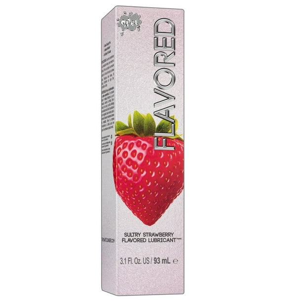 Wet Flavored Strawberry Flavored Lubricant - 3.1 fl oz