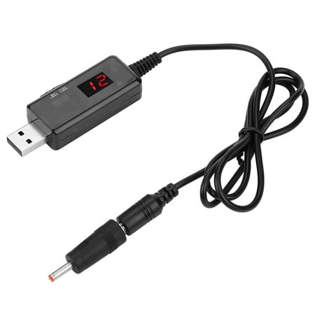 Qiilu USB to DC Boost Cable Router Step-up Voltage Converter Display 9V/12V USB Boost Voltage Converter
Qiilu USB to DC Boost Cable Router Step-up Voltage Converter Display 9V/12V USB Boost Voltage Converter
