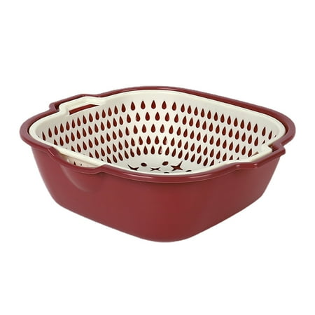 2-in-1 Kitchen Washing Basket for Vegetables Fruits Meats Cleaning Double-layer Self-Draining Basin Washing Basket New
2-in-1 Kitchen Washing Basket for Vegetables Fruits Meats Cleaning Double-layer Self-Draining Basin Washing Basket New