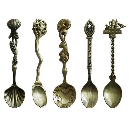COOLL 5Pcs Coffee Spoon Retro Chic Alloy Rust Proof Multi-function Dessert Spoon for Home
COOLL 5Pcs Coffee Spoon Retro Chic Alloy Rust Proof Multi-function Dessert Spoon for Home