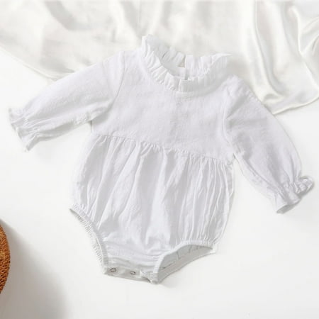 PEACNNG Fashion Baby Girls Romper Cotton Long Sleeve Ruffles Baby Infant Jumpsuit Overalls Cute Newborn Clothes
PEACNNG Fashion Baby Girls Romper Cotton Long Sleeve Ruffles Baby Infant Jumpsuit Overalls Cute Newborn Clothes