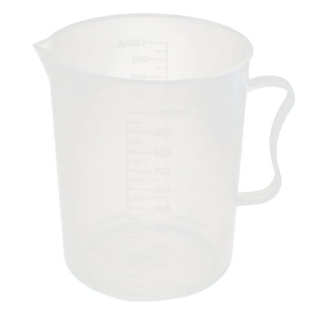 Unique Bargains Lab Laboratory 1000mL Graduated Liquid Water Testing Measuring Cup w Handle
