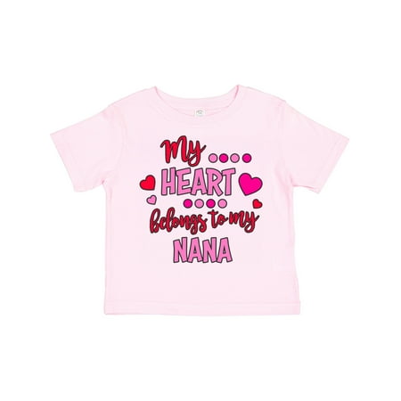 Inktastic My Heart Belongs to My Nana Gift Toddler Boy or Toddler Girl T-Shirt
Inktastic My Heart Belongs to My Nana Gift Toddler Boy or Toddler Girl T-Shirt
