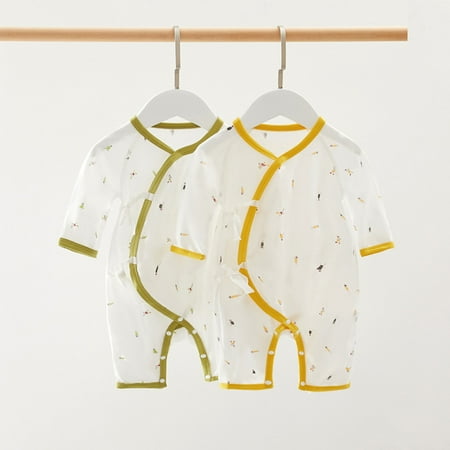 MyBeauty Infant Jumpsuit Cartoon Print Sweat Absorption Cotton Baby Long Sleeve Romper for Summer Yellow 52cm
MyBeauty Infant Jumpsuit Cartoon Print Sweat Absorption Cotton Baby Long Sleeve Romper for Summer Yellow 52cm