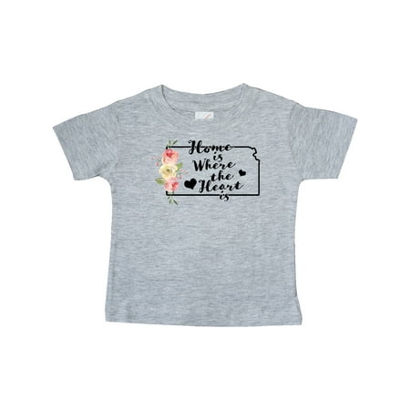 Inktastic Kansas Home Where the Heart is with Watercolor Floral Gift Baby Boy or Baby Girl T-Shirt
Inktastic Kansas Home Where the Heart is with Watercolor Floral Gift Baby Boy or Baby Girl T-Shirt
