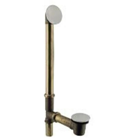 17 in. Gauge Twist & Close Drain Direct Connect Outlet Bath Waste & Overflow - Polished Chrome
17 in. Gauge Twist & Close Drain Direct Connect Outlet Bath Waste & Overflow - Polished Chrome