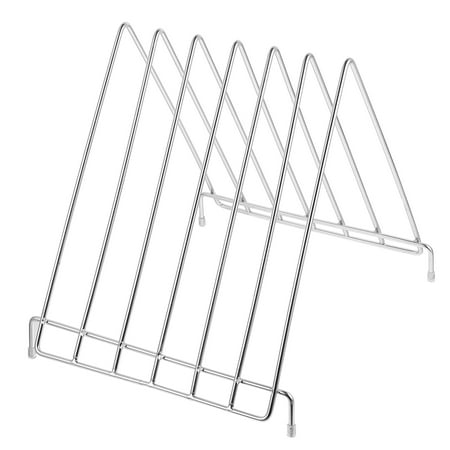 FRCOLOR 1 Pc Simple Rust-less Kitchen Board Support Nonslip Drainage Rack (Silver)