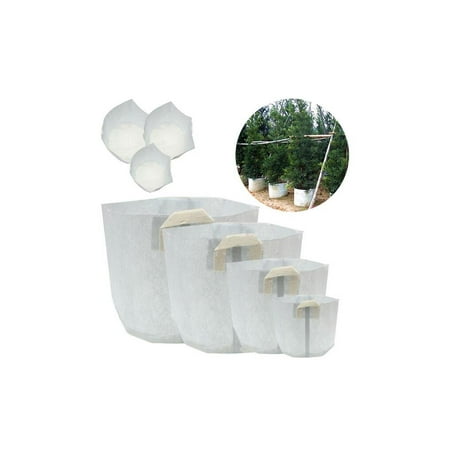 5 Pcs Fiber Polyester Fabric Grow Bags Garden Smart Pots Container 5/15/50/80 Gallon