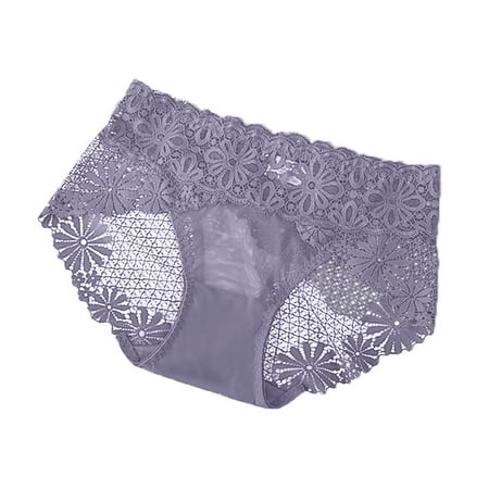 WZHKSN Women S Lace Panty Blue Comfortable Briefs 1-Pack