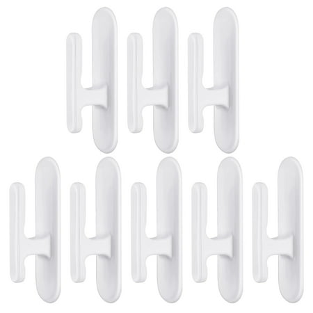 8pcs Wall Self Adhesive Curtain Hook Pull Rope Holder Rope Rack Clearance items