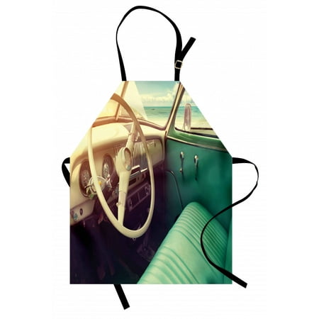 Coastal Apron Interior of a Classic Car Parked Seaside and the Cloudy Sky Digital Print Unisex Kitchen Bib Apron with Adjustable Neck for Cooking Baking Gardening Cream and Jade Green by Ambesonne
Coastal Apron Interior of a Classic Car Parked Seaside and the Cloudy Sky Digital Print Unisex Kitchen Bib Apron with Adjustable Neck for Cooking Baking Gardening Cream and Jade Green by Ambesonne