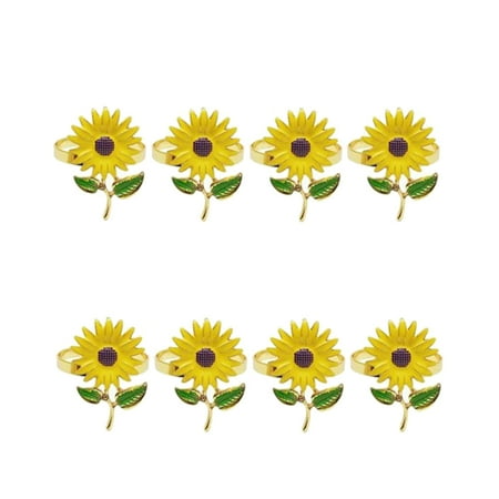 8Pcs/Lot Napkin Ring Sunflower Napkin Button Alloy Napkin Ring Towel Ring Wedding Table Decoration
8Pcs/Lot Napkin Ring Sunflower Napkin Button Alloy Napkin Ring Towel Ring Wedding Table Decoration