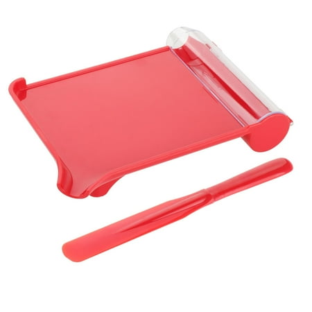 Dual Channel Design Counter with Spatula Food Grade Counter Tray Nurse Red