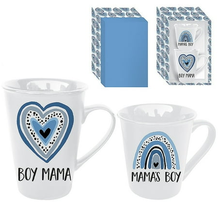 Mommy and Me Ceramic Cup Gift Set 16 oz. and 8 oz. Boy Mama / Mama s Boy
Mommy and Me Ceramic Cup Gift Set 16 oz. and 8 oz. Boy Mama / Mama s Boy