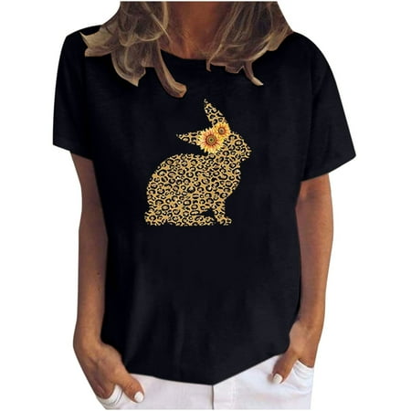 Crop Tops for Women Sequin Tops for Women Women s Printed Casual Loose Round Neck Easter Summer Short Sleeve T-shirt Tops High Top Women Savings Clearance Maternity Tops Black XL
Crop Tops for Women Sequin Tops for Women Women s Printed Casual Loose Round Neck Easter Summer Short Sleeve T-shirt Tops High Top Women Savings Clearance Maternity Tops Black XL