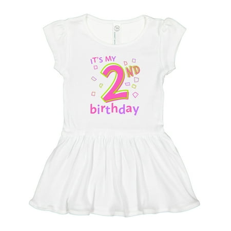 Inktastic It s My Second Birthday Gift Toddler Girl Dress