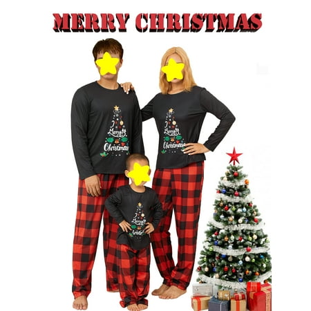 Merry Christmas Family Matching Pajamas Sets Xmas Tree Print Tops Plaid Pants Holiday Sleepwear Loungewear Jammies Pjs Outfit
Merry Christmas Family Matching Pajamas Sets Xmas Tree Print Tops Plaid Pants Holiday Sleepwear Loungewear Jammies Pjs Outfit