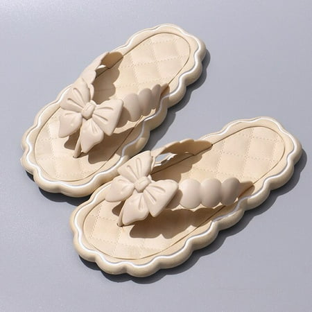 CoCopeaunt Cute Bowknot Womens Slippers New Summer Indoor and Outdoor Flip Flops Beach Smooth Ladder Home Non-slip EVA Slippers
CoCopeaunt Cute Bowknot Womens Slippers New Summer Indoor and Outdoor Flip Flops Beach Smooth Ladder Home Non-slip EVA Slippers