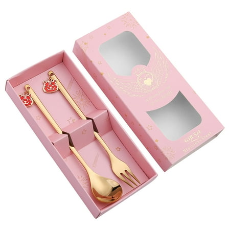 2-piece Set New Year Tableware Dessert Spoon Stirring Small Spoon Fork New Year Gift
2-piece Set New Year Tableware Dessert Spoon Stirring Small Spoon Fork New Year Gift