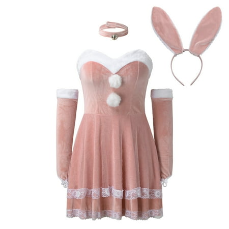 Bessbest New Intimates Women S 5Pc 1Pc Dress+1Pc Hair Hoop +1Pc Gloves +1Pc Neckwear+1Pc Bow Tie Christmas Costumed Bunny Lace Dress Set 5 Piece Set Of Lingerie
Bessbest New Intimates Women S 5Pc 1Pc Dress+1Pc Hair Hoop +1Pc Gloves +1Pc Neckwear+1Pc Bow Tie Christmas Costumed Bunny Lace Dress Set 5 Piece Set Of Lingerie