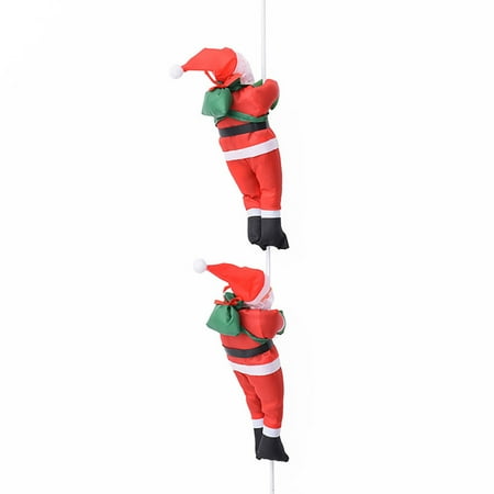 Geruite Climbing Santa Pendant on Rope Ladder Ornament for Christmas 
Geruite Climbing Santa Pendant on Rope Ladder Ornament for Christmas