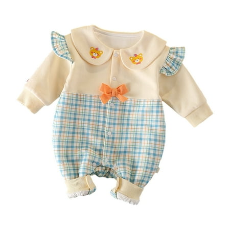 HBYJLZYG Romper Breath Cotton Bodysuit Jumpsuits Toddler Baby Girls Plaid Ruffle Long Sleeve Christmas Bow Cute Thickened Breath Outwear
HBYJLZYG Romper Breath Cotton Bodysuit Jumpsuits Toddler Baby Girls Plaid Ruffle Long Sleeve Christmas Bow Cute Thickened Breath Outwear