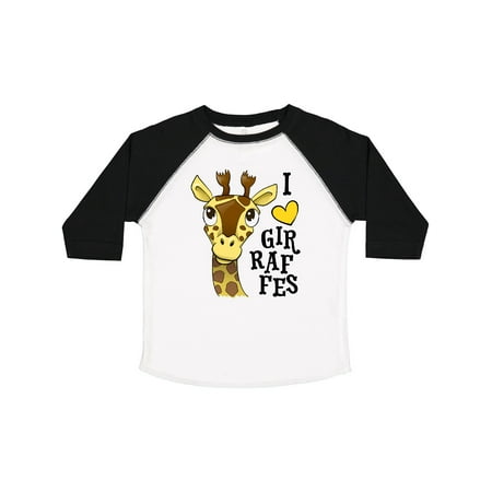 Inktastic I Love Giraffes Gift Toddler Boy or Toddler Girl T-Shirt
