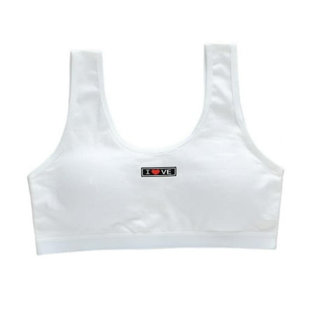 Girls Sports Bra Kids Cotton Teenage Underwear Young Girl Training Bra Sports Student Thin Cup Teen Bra