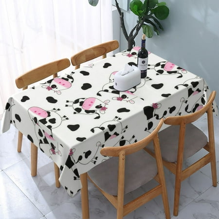 Tablecloth Cute Tossed Cows Table Cloth For Rectangle Tables Waterproof Resistant Picnic Table Covers For Kitchen Dining/Party(54x72in)
Tablecloth Cute Tossed Cows Table Cloth For Rectangle Tables Waterproof Resistant Picnic Table Covers For Kitchen Dining/Party(54x72in)