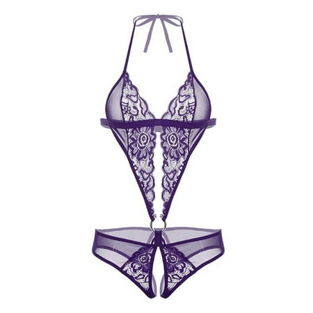Bessbest New Year Women S Deep Vneck Halter Lingerie Bodysuit