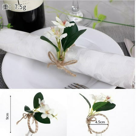 Napkin buckle 2pcs Simulation Flower Napkin Buckles Serviette Rings Table Wedding Napkin Buckles
Napkin buckle 2pcs Simulation Flower Napkin Buckles Serviette Rings Table Wedding Napkin Buckles