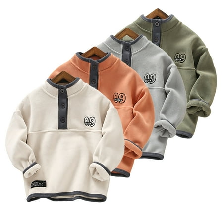 Esaierr Kids Toddler Sweat Top for Boys Baby Fall Winter Long Sleeve Pullover Active Casual Thickened Warm Big Little Boys Fleece Sweatshirt for 2-12 Years
Esaierr Kids Toddler Sweat Top for Boys Baby Fall Winter Long Sleeve Pullover Active Casual Thickened Warm Big Little Boys Fleece Sweatshirt for 2-12 Years