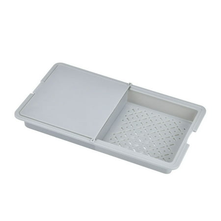 3-in-1 Cutting Board Flipable Chopping Sheet with Drainage Basket Easy to Collect & Drain Food for Different Food Uses New
3-in-1 Cutting Board Flipable Chopping Sheet with Drainage Basket Easy to Collect & Drain Food for Different Food Uses New
